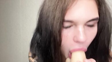 Slobbery blowjob