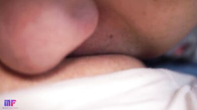 Step brother licked my wet horny pussy