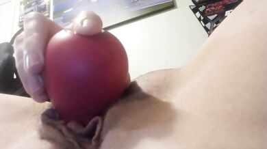 so red, wet, and swollen, edging my pussy to orgasm