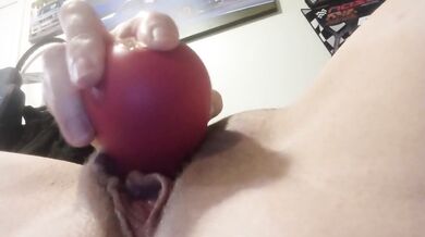 so red, wet, and swollen, edging my pussy to orgasm
