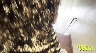 We go to the hotel and my girlfriend models her high heels for me