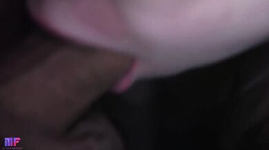 Slobbery blowjob close-up from an excellent student with glasses
