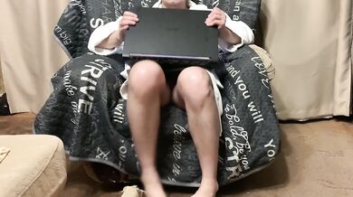 I caught my stepson masturbating and fucked him from above