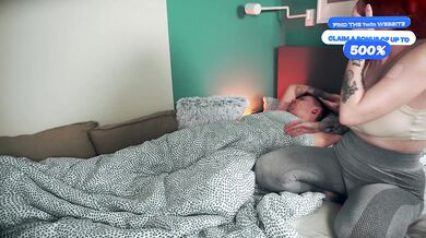 Ripped my stepsister's leggings and fucked her