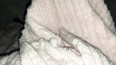 Stepdaughter climbed under the blanket to her stepfather to give him a blowjob and then fuck