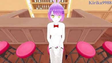 Tokoyami Towa (Bunny Girl) and I have intense sex in the casino. - Hololive VTuber POV Hentai