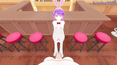 Tokoyami Towa (Bunny Girl) and I have intense sex in the casino. - Hololive VTuber POV Hentai