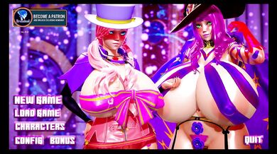 Prologue part 2.1 two super busty sized girls fight for me, what should i choose?Hentai anime game animation,super breast expansion game massive,lucy