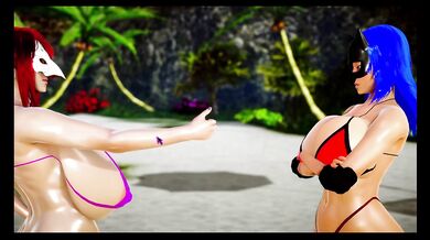 Prologue part 2.1 two super busty sized girls fight for me, what should i choose?Hentai anime game animation,super breast expansion game massive,lucy