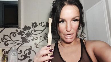Small my dirty wet socks slave and cleen it in your mouth