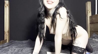 Sexy brunette fucked many times,squirting,cum