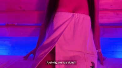 Cheating on our partners in the sauna | Hot sex and dirty talk