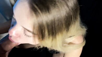 Fucked her face and throat hard and fed her cum