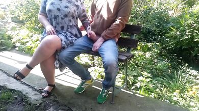 Mother-in-law, please make me cum outside in the park