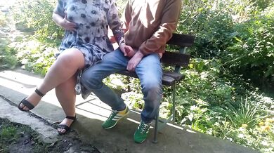 Mother-in-law, please make me cum outside in the park