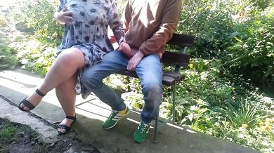 Mother-in-law, please make me cum outside in the park