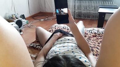 While I pretended to rest, my girlfriend masturbated to - IkaSmokS