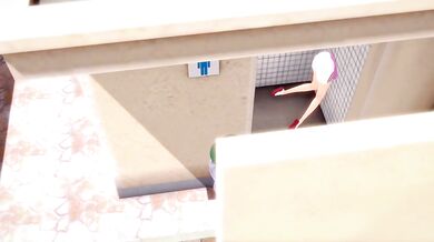 Komi Shouko and Komi Shuuko - Stuck in Wall