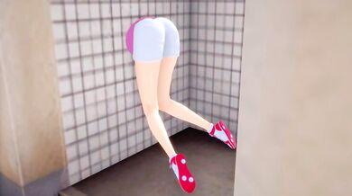 Komi Shouko and Komi Shuuko - Stuck in Wall