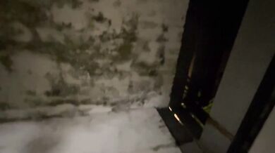 The night lady dragged the guy into a remote alley and played a little pranks