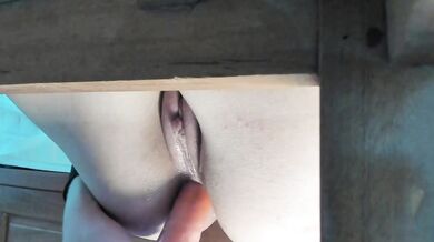 Russian anal masturbation with talking