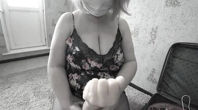 POV. Fisting with a rubber hand mature bbw lesbian girlfriends.