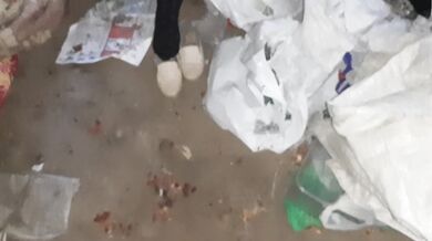 Swollen wet pussy flows and cums in an abandoned place - IkaSmokS