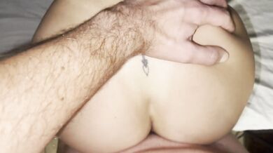 Reverse ride and doggy style sex with my hot roommate ending with cum inside