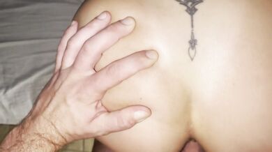 Reverse ride and doggy style sex with my hot roommate ending with cum inside