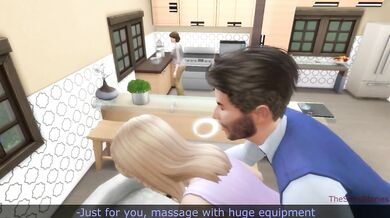 Stepdad fingering stepdaughter in front of stepmother in kitchen