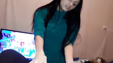 My girlfriend turned me on by dancing and licking my pussy - Lesbian_illusion