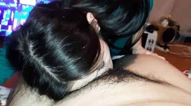 My girlfriend turned me on by dancing and licking my pussy - Lesbian_illusion