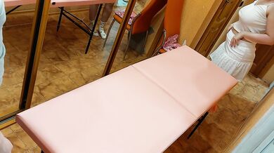 Hot student came for a massage to get anal