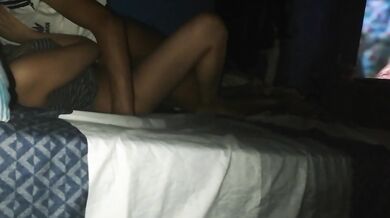 Mi sister-in-law went into my room to watch a movie, and ended up pulling down her panties