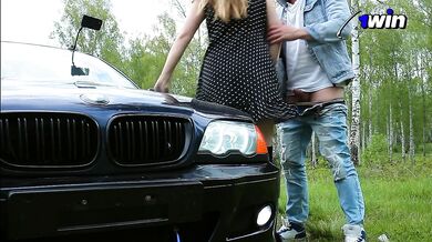 I gave a ride to the girl and she paid me off with sex while her husband was sitting in the car