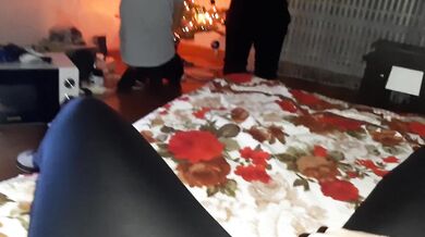 My mother and sister decorate the Christmas tree, and I masturbate - IkaSmokS