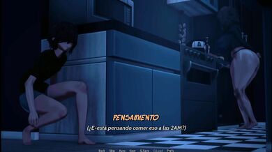 Chica femboy haciendo travesuras en su cuarto solita