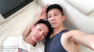 Asian twink bareback fuck, Tyler Wu and Dane Jaxson