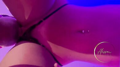 Eating my pussy in doggy style, pussy dripping with pleasure