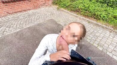 HUGE CUMSHOT ON ASS!!! / missed my train so I fucked a random hot blonde girl at the Train Station