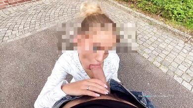 HUGE CUMSHOT ON ASS!!! / missed my train so I fucked a random hot blonde girl at the Train Station
