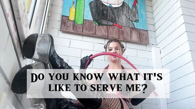 Futanari Goddess Katrina Fox teaches you to serve her, makes you suck and develops your asshole