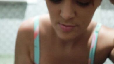Stepsister sucked my dick and asked to cum in her ass