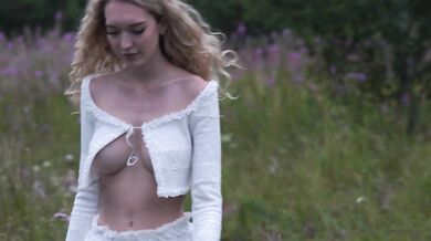 Fucked in the mouth on the edge of the forest