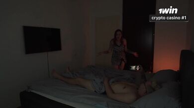 My Stepmom's Shocked When I Rub My Boner on Her in a Hotel Room Backstage