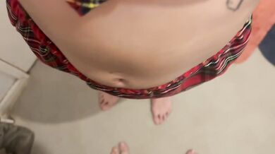 Sexy Schoolgirl Gets Eaten Out and Sucks A Big Cock - Fan Gifted Outfit