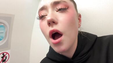 I couldn't wait to get home and went to masturbate in the airplane toilet. Was I burned?