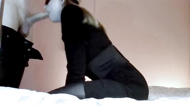 Russian couple fucks in the morning