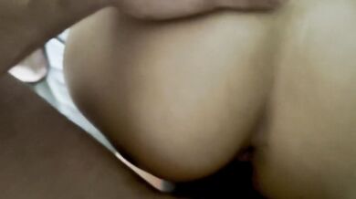 Cum on his girlfriend, homemade sex.