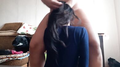 My girlfriend and I almost got caught by a neighbor, but I managed to - Lesbian_illusion
